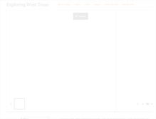 Tablet Screenshot of exploringwesttexas.com